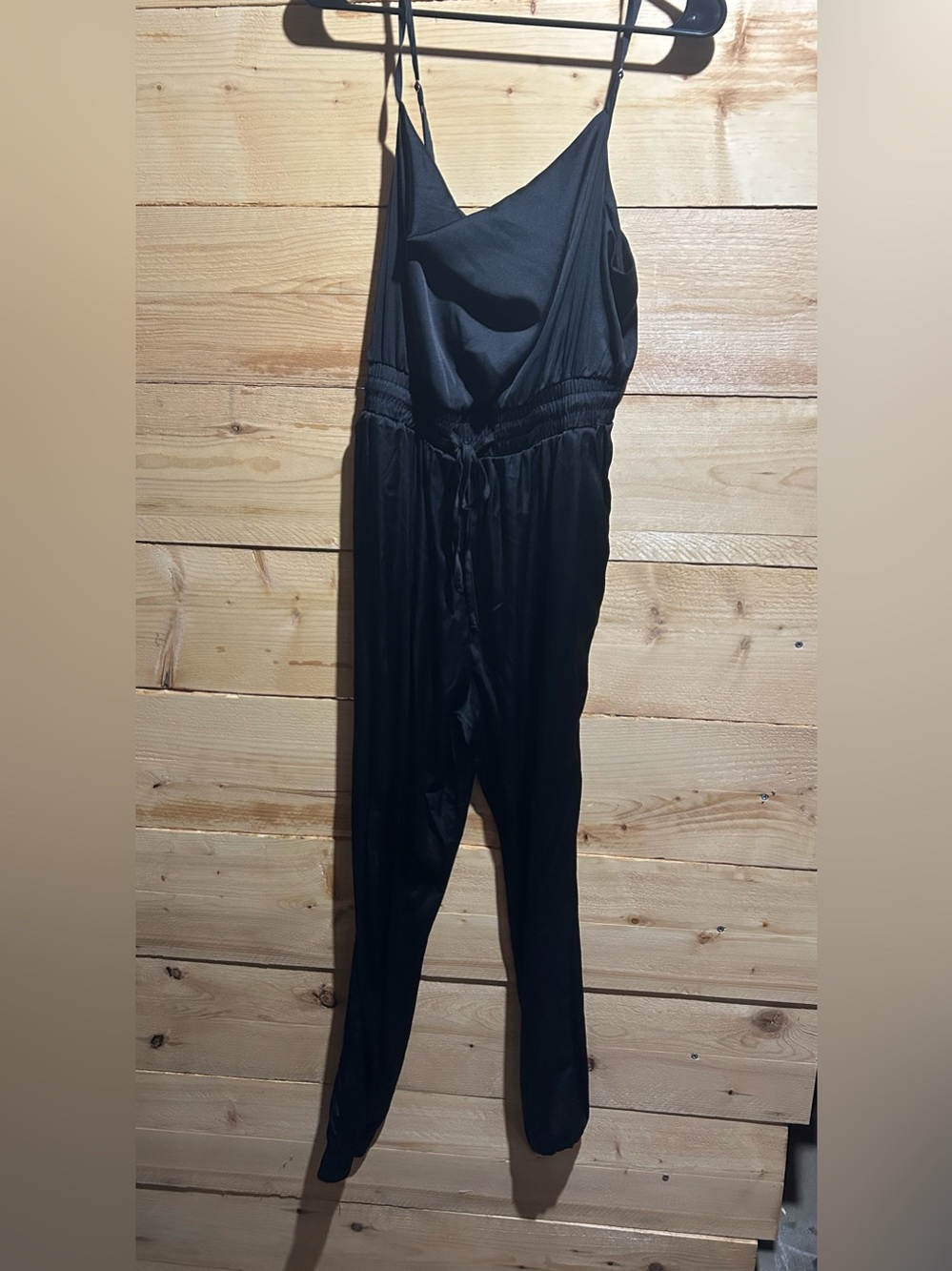 Forever 21 Black Sleeveless Jumpsuit with Drawstring Waist